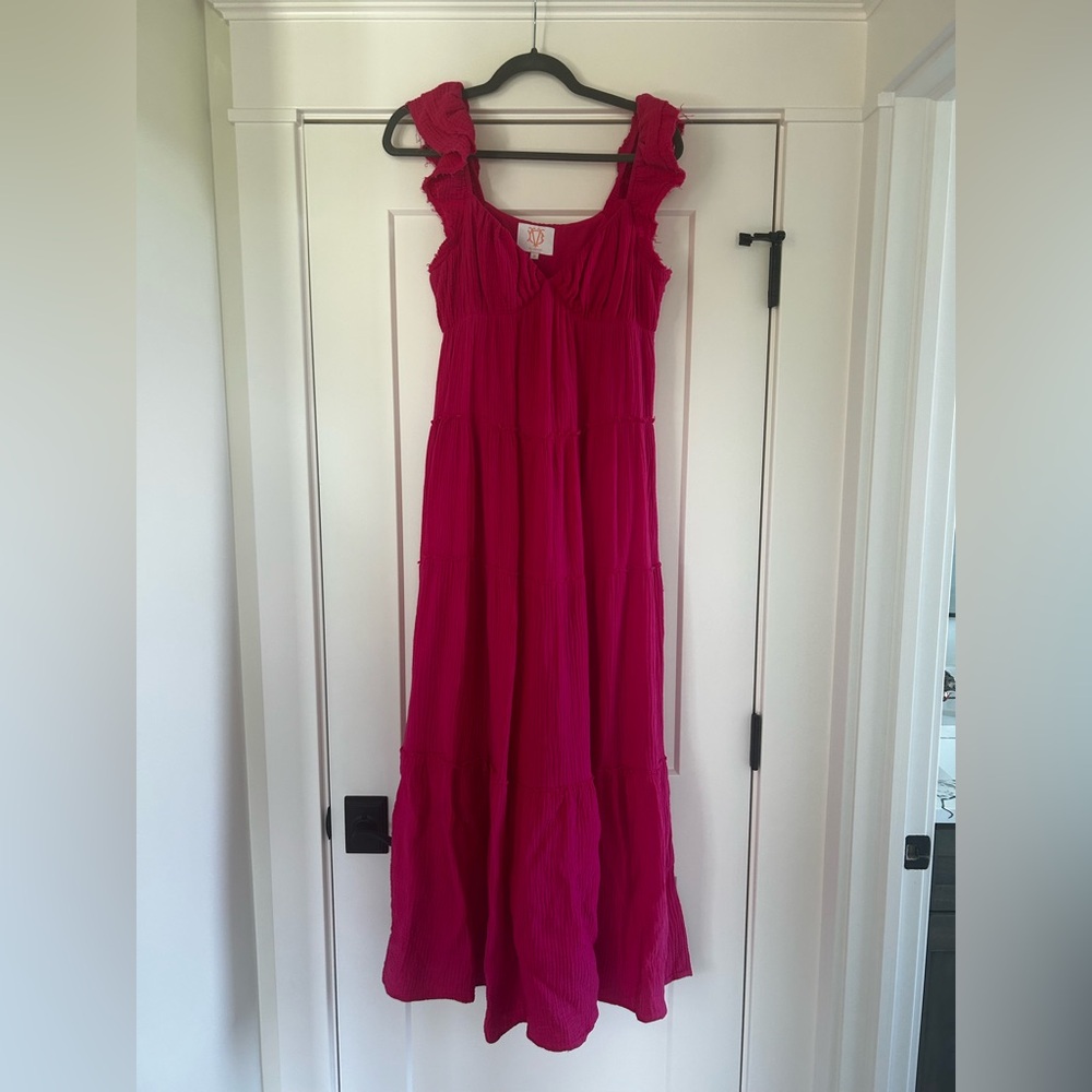 VD LOUNGE Vibrant Pink Maxi Dress